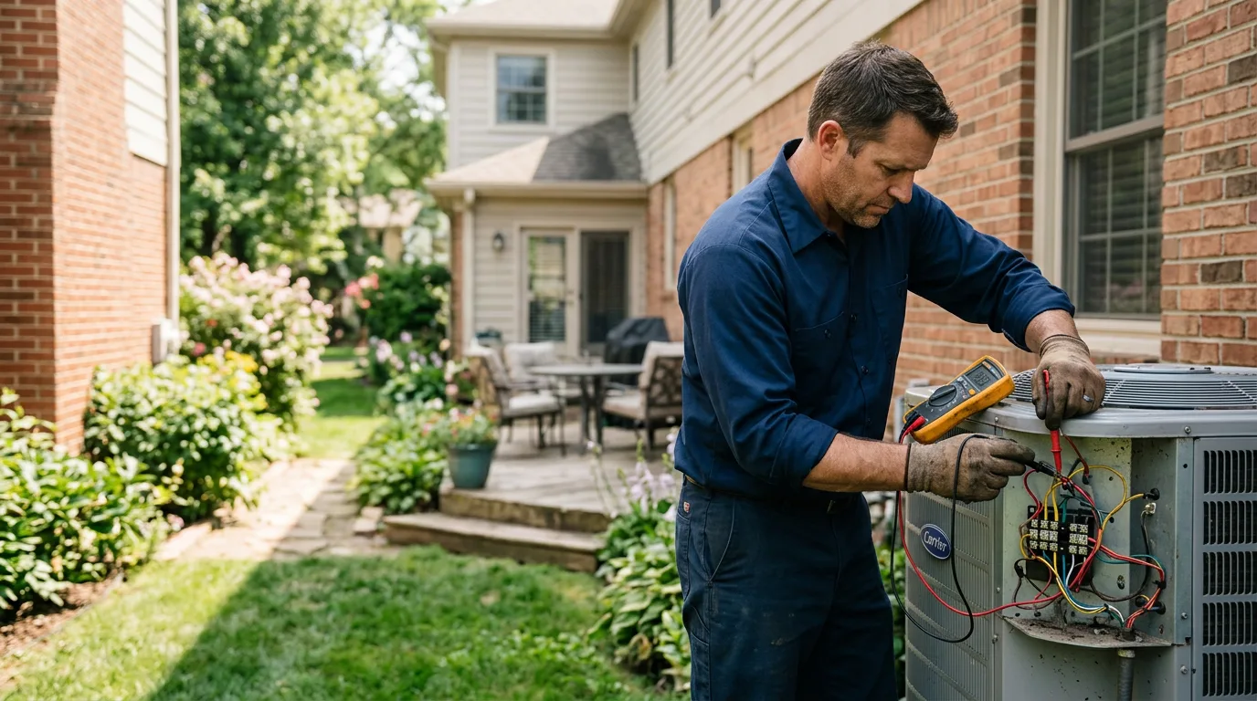 HVAC technician working near Union, NH